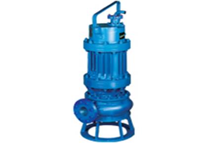 Submersible sewage pump with its electrical cable and outlet pipe not connected