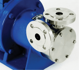 suction and delivery flanges where suction and delivery pipes are mounted