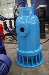 Showing a single suction mining flameproof submersible sand pump
