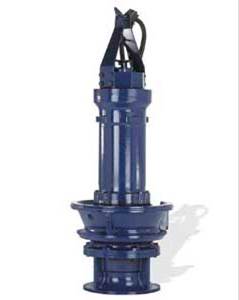 Showing a single-stage submersible axial mixed flow pump