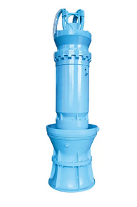 Showing a single-stage submersible axial mixed flow pump